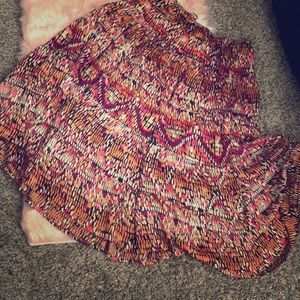 Bright summery patterned skirt!